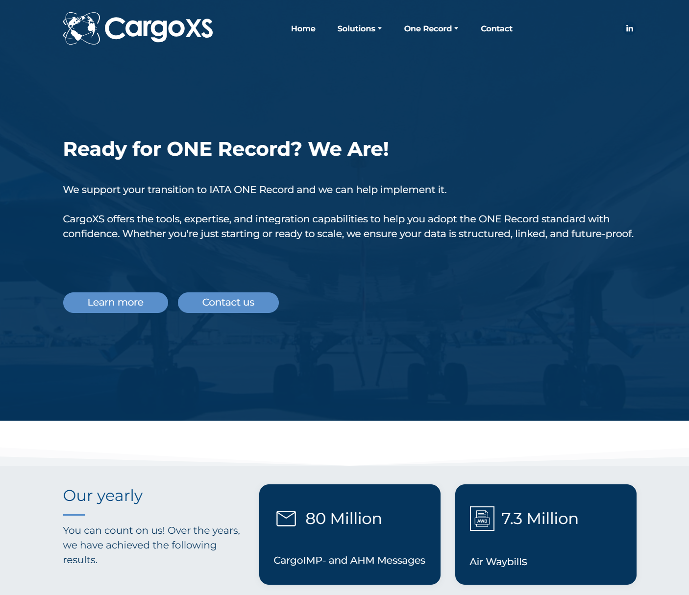 Website op maat voor CargoXS, gebouwd door ScaleFlow Agency